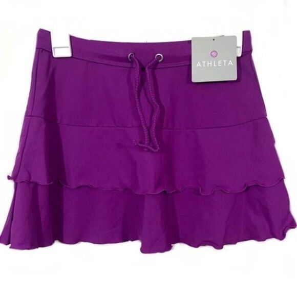 Athleta Dresses & Skirts - NWT Athleta Purple Layered Ruffle Activewear Skirt
